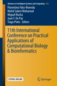 Imagen de portada: 11th International Conference on Practical Applications of Computational Biology & Bioinformatics 9783319608150