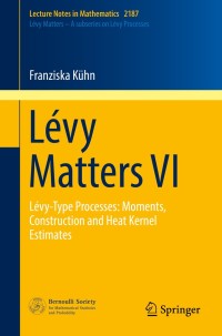 Titelbild: Lévy Matters VI 9783319608877