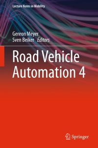 Imagen de portada: Road Vehicle Automation 4 9783319609331