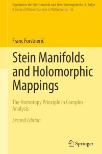 صورة الغلاف: Stein Manifolds and Holomorphic Mappings 2nd edition 9783319610573