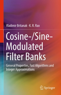 Cover image: Cosine-/Sine-Modulated Filter Banks 9783319610788