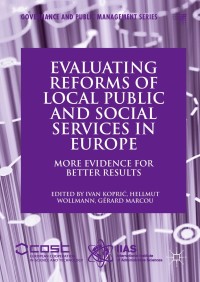 Omslagafbeelding: Evaluating Reforms of Local Public and Social Services in Europe 9783319610900