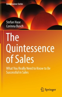 Cover image: The Quintessence of Sales 9783319611723
