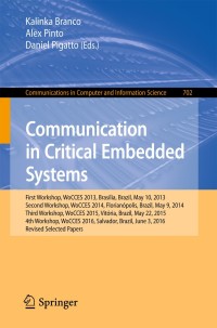 Cover image: Communication in Critical Embedded Systems 9783319614021