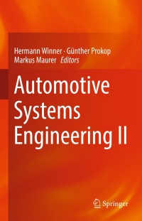 صورة الغلاف: Automotive Systems Engineering II 9783319616056