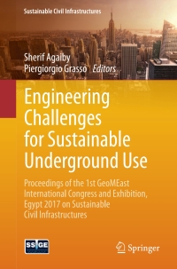 表紙画像: Engineering Challenges for Sustainable Underground Use 9783319616353