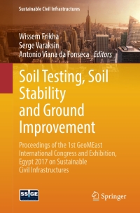 Imagen de portada: Soil Testing, Soil Stability and Ground Improvement 9783319619019
