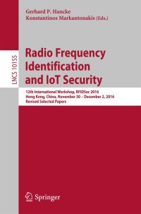 Cover image: Radio Frequency Identification and IoT Security 9783319620237