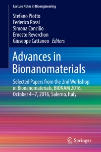 Imagen de portada: Advances in Bionanomaterials 9783319620268