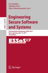 Cover image: Engineering Secure Software and Systems 9783319621043