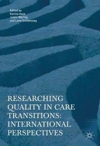 Cover image: Researching Quality in Care Transitions 9783319623450