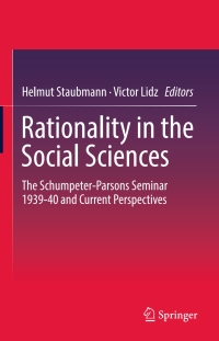 Imagen de portada: Rationality in the Social Sciences 9783319623764