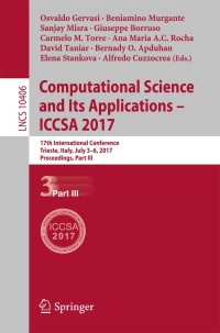 Imagen de portada: Computational Science and Its Applications – ICCSA 2017 9783319623979