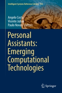 Titelbild: Personal Assistants: Emerging Computational Technologies 9783319625294