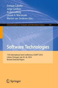 Cover image: Software Technologies 9783319625683