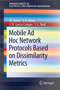 Imagen de portada: Mobile Ad Hoc Network Protocols Based on Dissimilarity Metrics 9783319627397