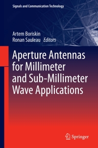 Imagen de portada: Aperture Antennas for Millimeter and Sub-Millimeter Wave Applications 9783319627724