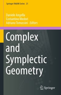 Imagen de portada: Complex and Symplectic Geometry 9783319629131