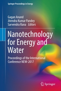 Cover image: Nanotechnology for Energy and Water 9783319630847
