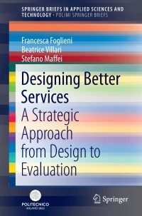 Imagen de portada: Designing Better Services 9783319631776
