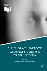 Imagen de portada: The Palgrave Handbook of Affect Studies and Textual Criticism 9783319633022