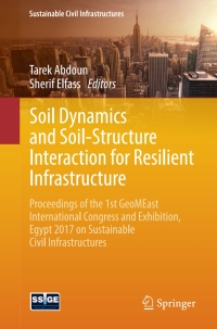 Imagen de portada: Soil Dynamics and Soil-Structure Interaction for Resilient Infrastructure 9783319635422