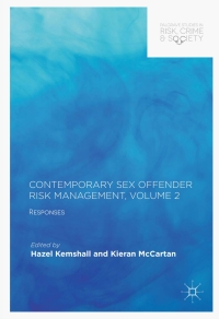 Cover image: Contemporary Sex Offender Risk Management, Volume II 9783319635729