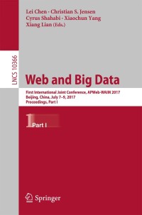 Cover image: Web and Big Data 9783319635781