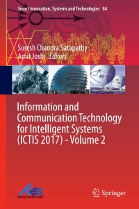 Cover image: Information and Communication Technology for Intelligent Systems (ICTIS 2017) - Volume 2 9783319636443