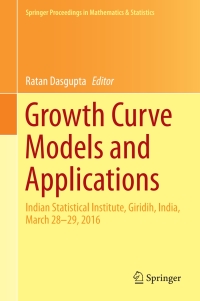 Cover image: Growth Curve Models and Applications 9783319638850