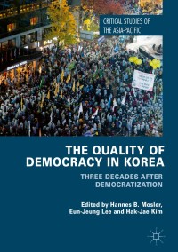 Immagine di copertina: The Quality of Democracy in Korea 9783319639185
