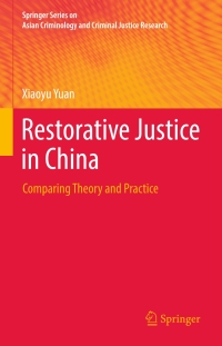 Cover image: Restorative Justice in China 9783319639215