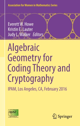 Titelbild: Algebraic Geometry for Coding Theory and Cryptography 9783319639307