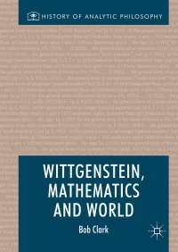 Cover image: Wittgenstein, Mathematics and World 9783319639901
