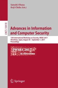 Imagen de portada: Advances in Information and Computer Security 9783319641997