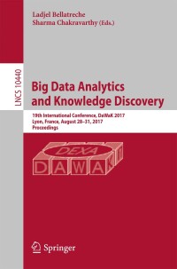 Cover image: Big Data Analytics and Knowledge Discovery 9783319642826