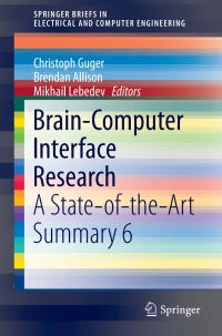 Cover image: Brain-Computer Interface Research 9783319643724