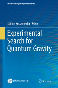 Imagen de portada: Experimental Search for Quantum Gravity 9783319645360