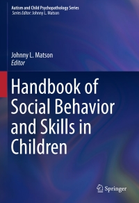 Cover image: Handbook of Social Behavior and Skills in Children 9783319645919