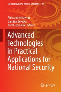 Imagen de portada: Advanced Technologies in Practical Applications for National Security 9783319646732