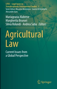 Imagen de portada: Agricultural Law 9783319647555