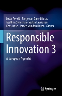 Cover image: Responsible Innovation 3 9783319648330