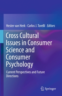 Cover image: Cross Cultural Issues in Consumer Science and Consumer Psychology 9783319650906