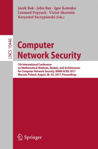 Imagen de portada: Computer Network Security 9783319651262