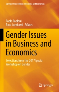 Cover image: Gender Issues in Business and Economics 9783319651927