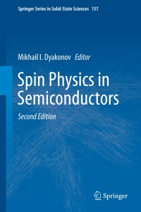 Cover image: Spin Physics in Semiconductors 2nd edition 9783319654355