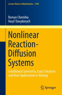 صورة الغلاف: Nonlinear Reaction-Diffusion Systems 9783319654652