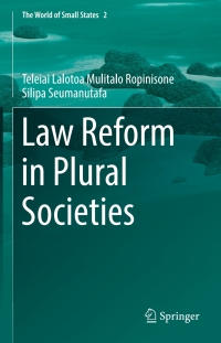 Cover image: Law Reform in Plural Societies 9783319655239