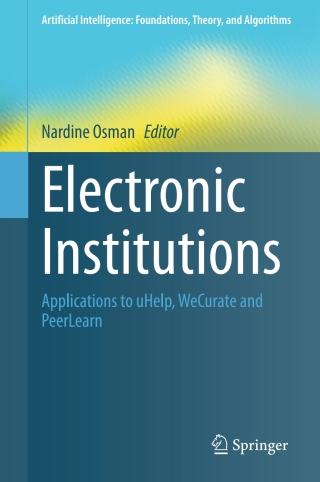 Imagen de portada: Electronic Institutions 9783319656045