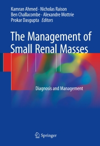 Imagen de portada: The Management of Small Renal Masses 9783319656564